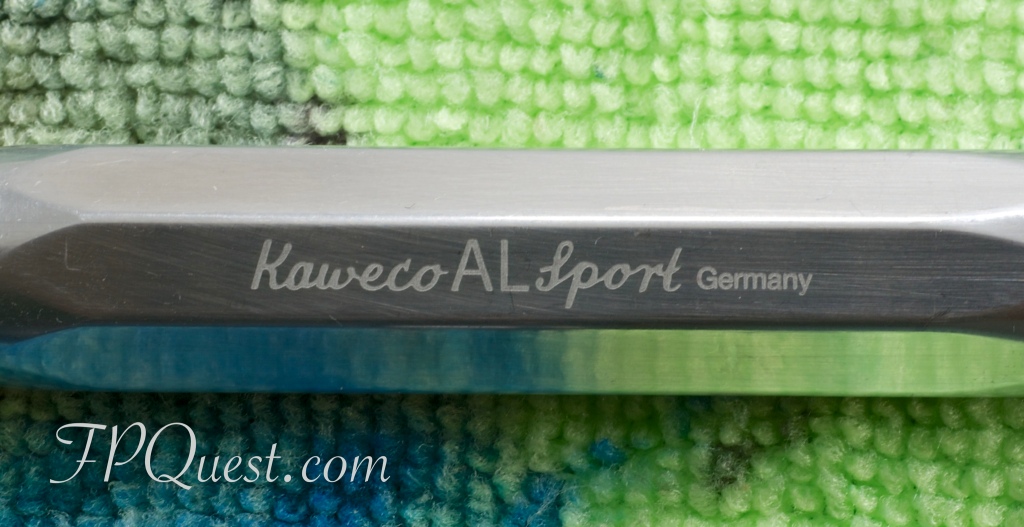 Kaweco AL Sport Raw Aluminim engraving